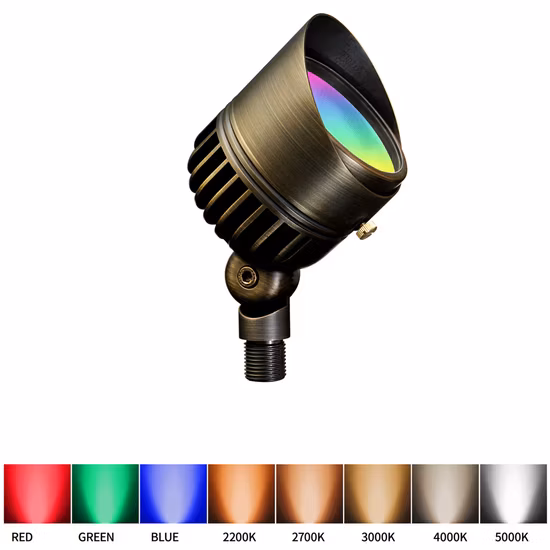 Outdoor Low Voltage Landscape Spotlight Courtyard Modern Style LED Spike Light Fixtures Wall Mount IP65 LED Garden Lighting