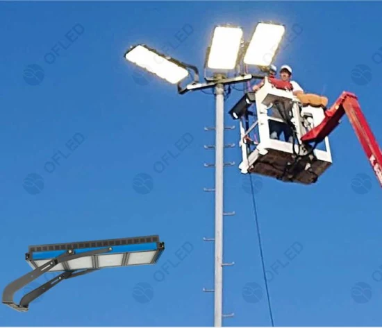 SAA CE CB RoHS Listed Professional Tennis/Badminton/Football Playgound Lights High Mast Flood Lights Dialux Design 250