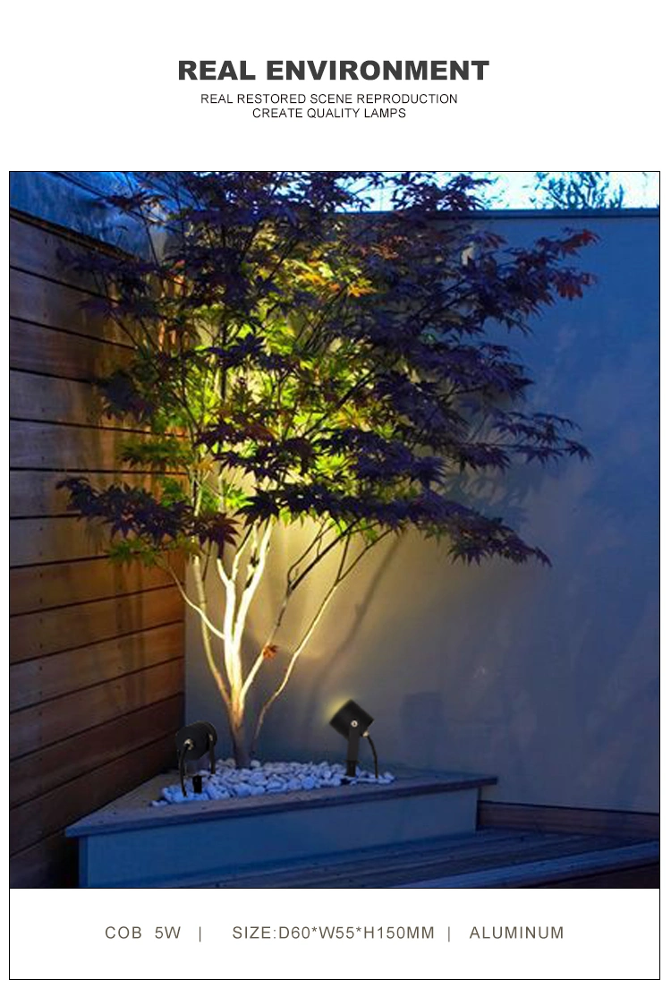 Factory Prices IP65 Outdoor Lighting Garden Lights LED Spotlight Tree Landscape Pathway Yard Driveway Spike Light