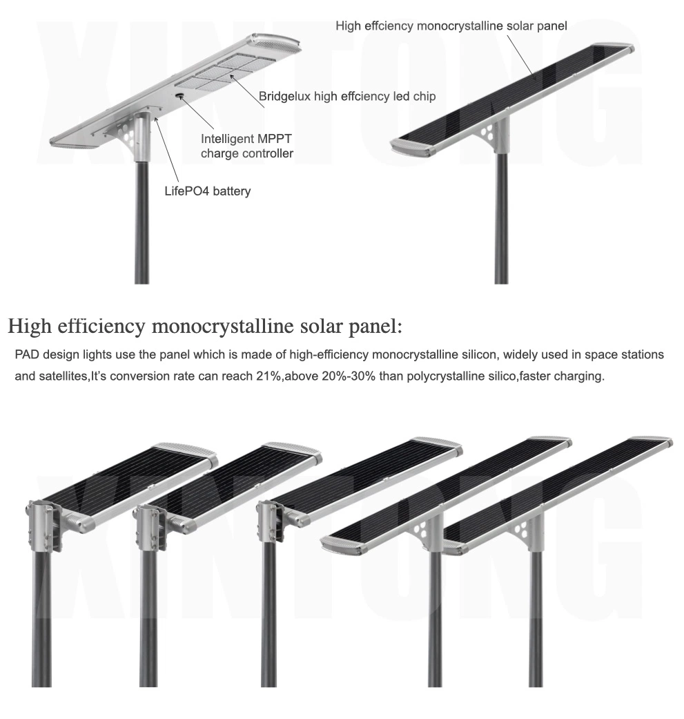 ISO9001 IP67 60watt 80W 120W 150W Waterproof LED Outdoor OEM ODM All in One Integrated Solar Power Garden Road Street Light with Lithium Battery