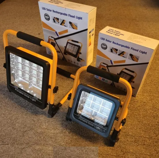 USB Charging Cable Camping Garden Solar Light Yard Traffic Warning Fishing Portable Convenient Using IP65 Solar Flood Light