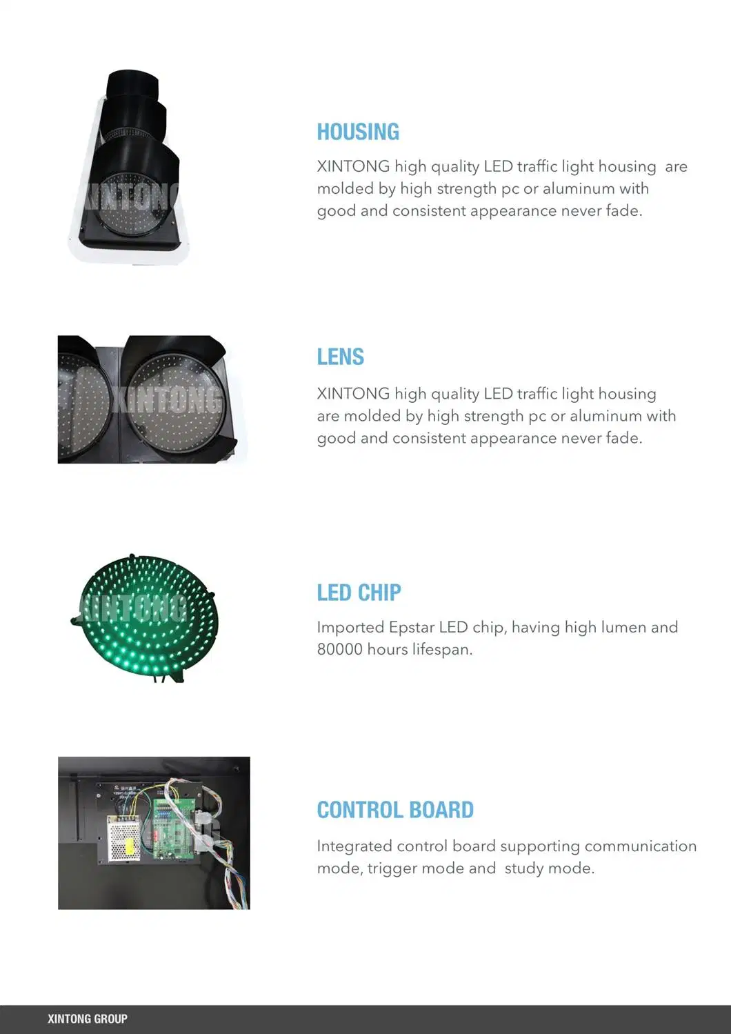 CE RoHS 200mm 300mm 400mm Warning Full Ball Intelligent LED Solar Power Traffic Signal Light