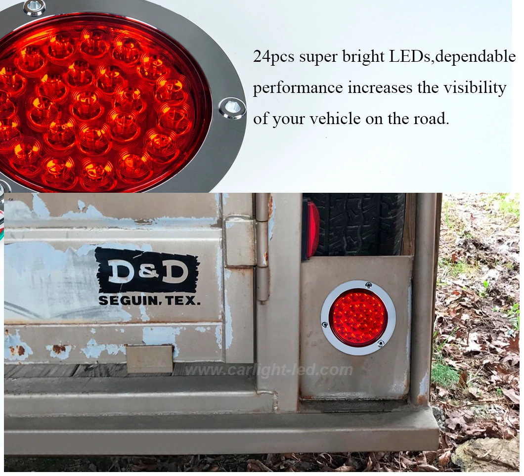 LED Rear Light Tail Light Brake Stop Turn Reverse Light for Truck Trailer Tractor RV Ship Yacht