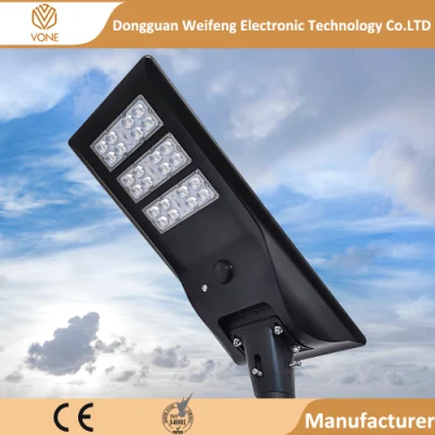 Manufacturer Solar Powered All in One 30W 50W Outdoor Solar Street Light